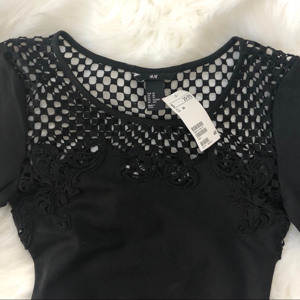 H&M Black Bodycon Dress - Picture 3 of 4